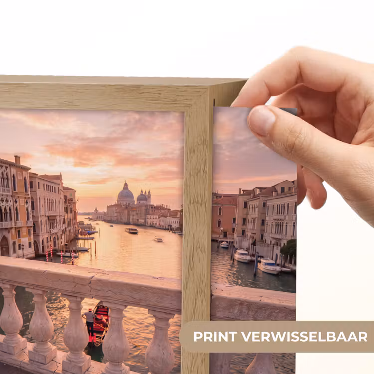 Lightbox - Wandlamp - Stad - Venetië - Kanaal - Zonsopgang - Architectuur - Goud — 6
