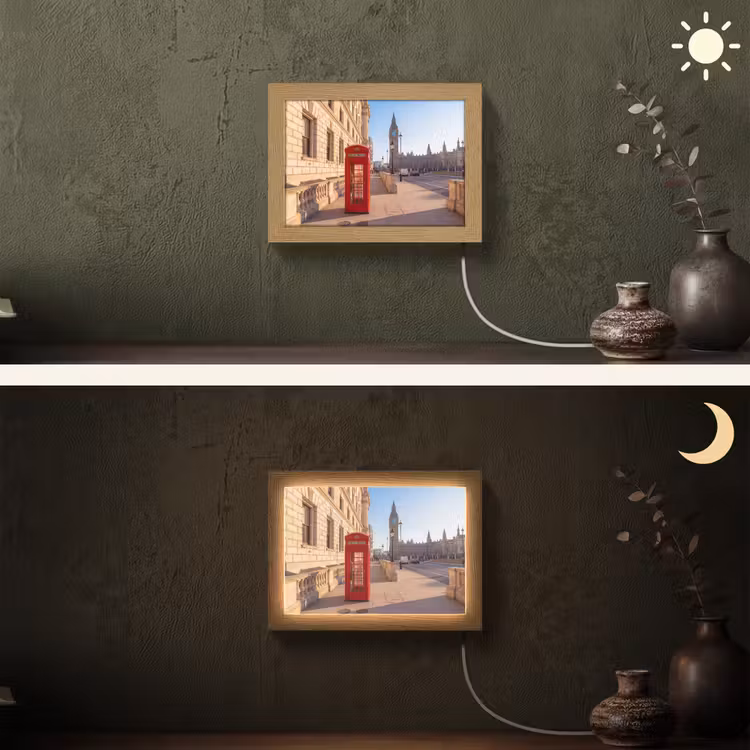 Lightbox - Wandlamp - Telefooncel - Rood - Londen - Stad - Architectuur — 3