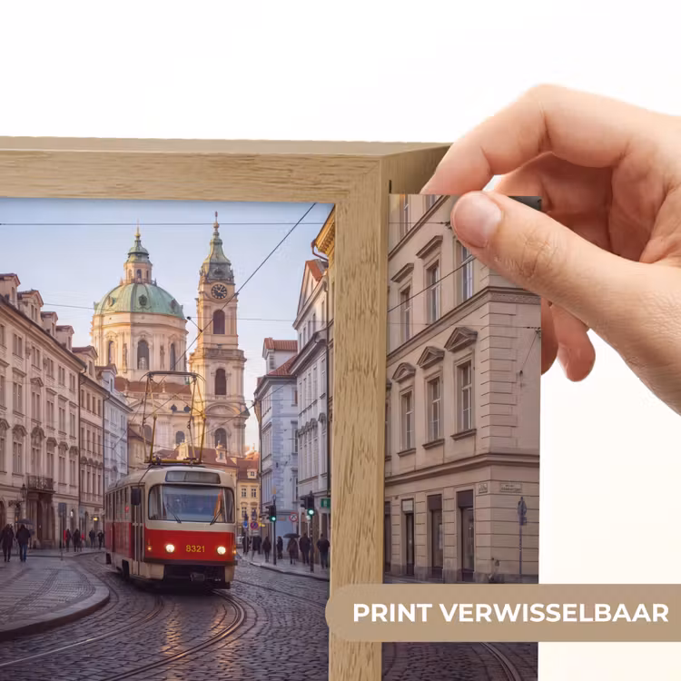 Lightbox - Wandlamp - Tram - Straat - Stadsgezicht - Klassiek - Rood — 6