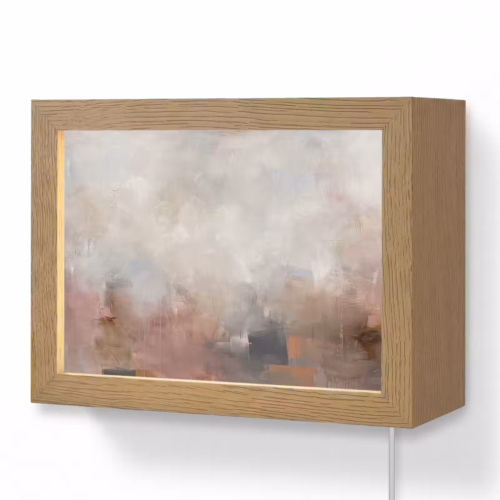 Lightbox - Wandlamp - Abstract - Vloeiend - Kunst - Modern - Beige — 1