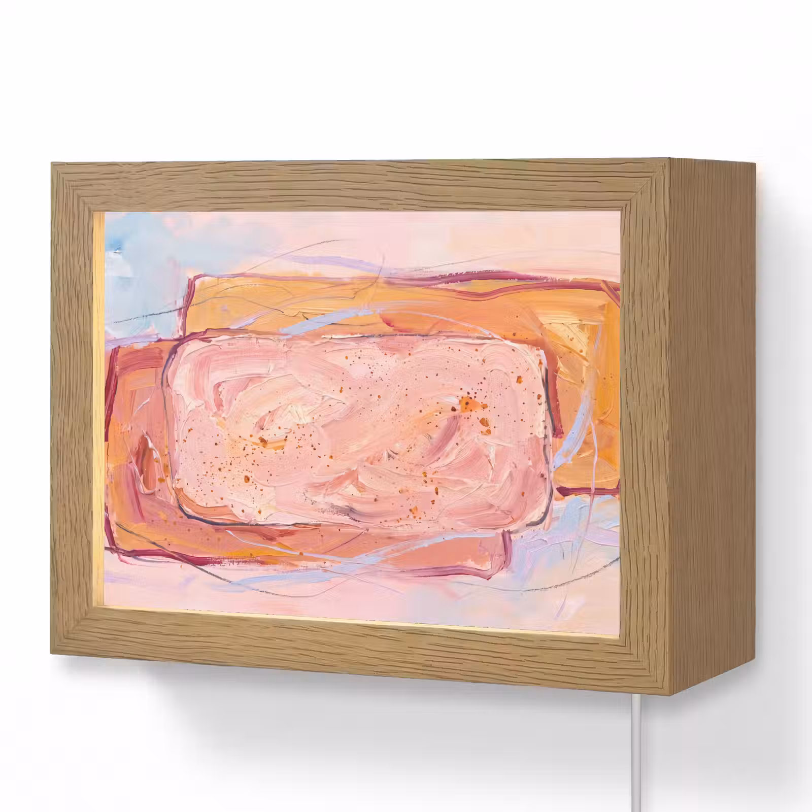 Lightbox - Wandlamp - Abstract - Vormen - Modern - Roze — 1