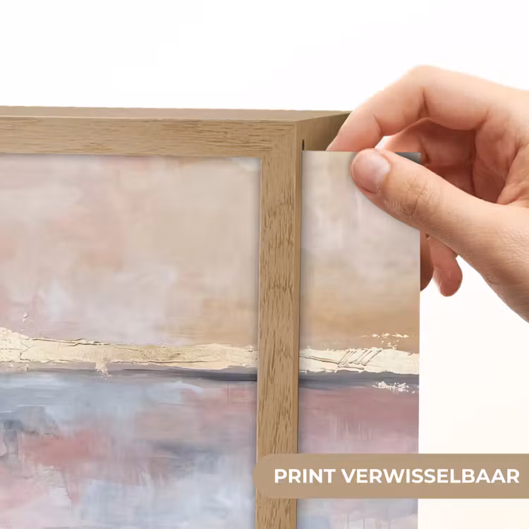 Lightbox - Wandlamp - Abstract - Horizontaal - Kunst - Roze - Goud — 6