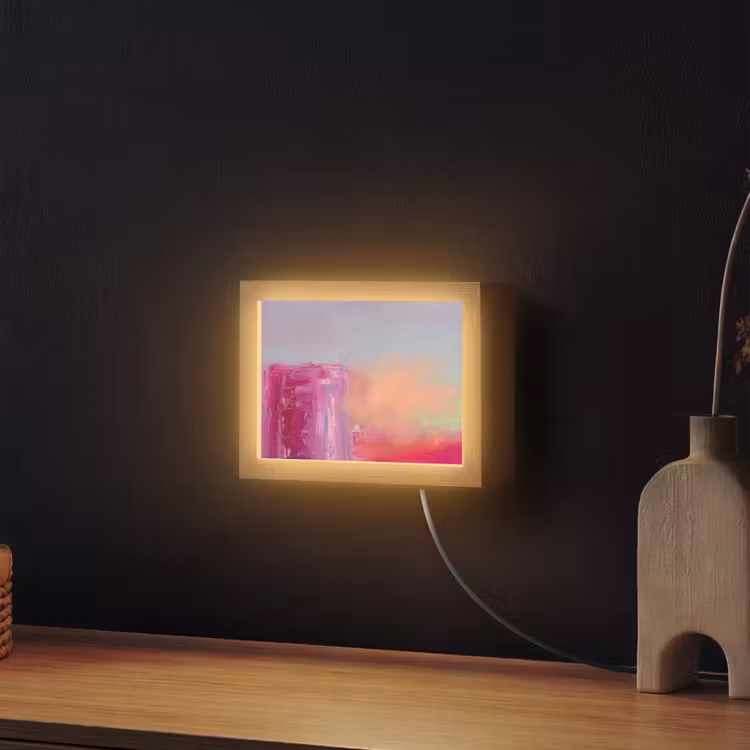 Lightbox - Wandlamp - Abstract - Kleuren - Modern - Roze — 2