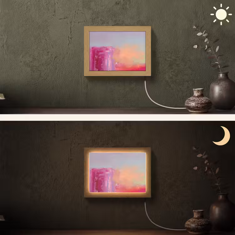 Lightbox - Wandlamp - Abstract - Kleuren - Modern - Roze — 3
