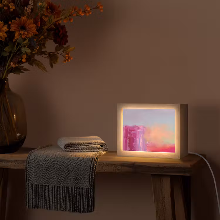 Lightbox - Wandlamp - Abstract - Kleuren - Modern - Roze — 5