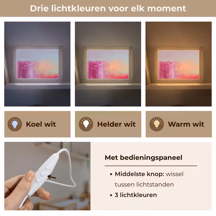 Lightbox - Wandlamp - Abstract - Kleuren - Modern - Roze — 7