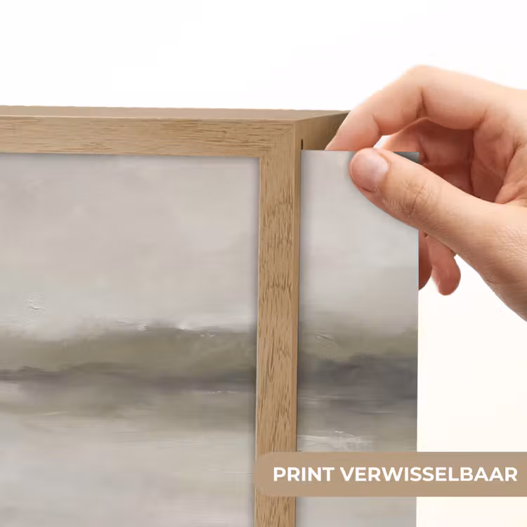Lightbox - Wandlamp - Abstract - Landschap - Nevel - Modern - Grijs — 6