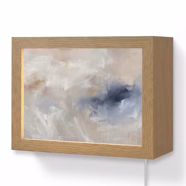 Lightbox - Wandlamp - Abstract - Wolken - Sfeer - Modern - Beige — 1
