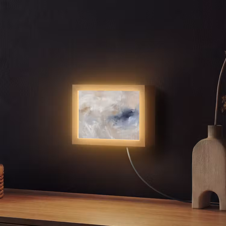 Lightbox - Wandlamp - Abstract - Wolken - Sfeer - Modern - Beige — 2