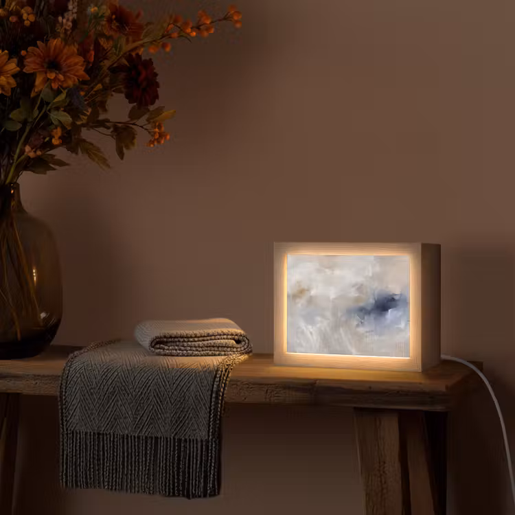 Lightbox - Wandlamp - Abstract - Wolken - Sfeer - Modern - Beige — 5