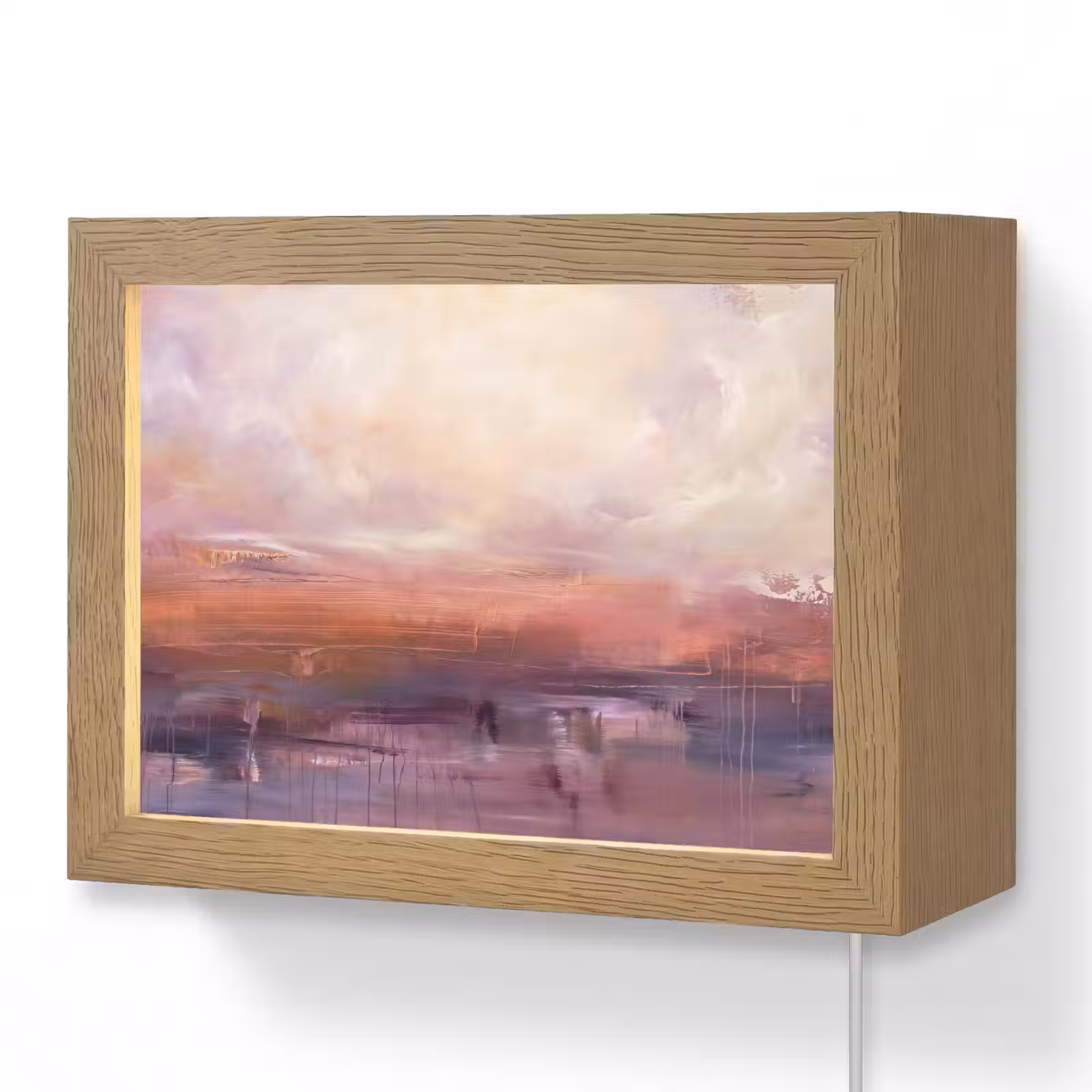 Lightbox - Wandlamp - Abstract - Landschap - Modern - Paars - Oranje — 1
