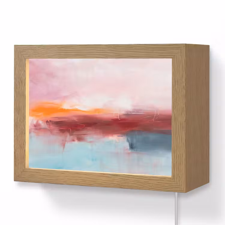 Lightbox - Wandlamp - Abstract - Kleuren - Modern - Kunst - Roze — 1