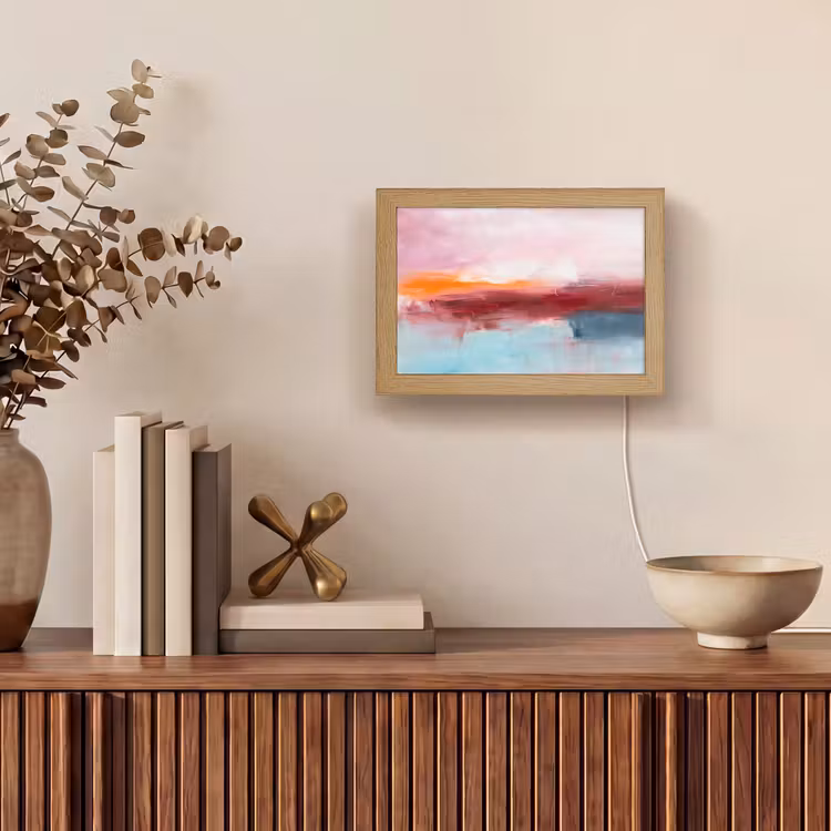 Lightbox - Wandlamp - Abstract - Kleuren - Modern - Kunst - Roze — 4