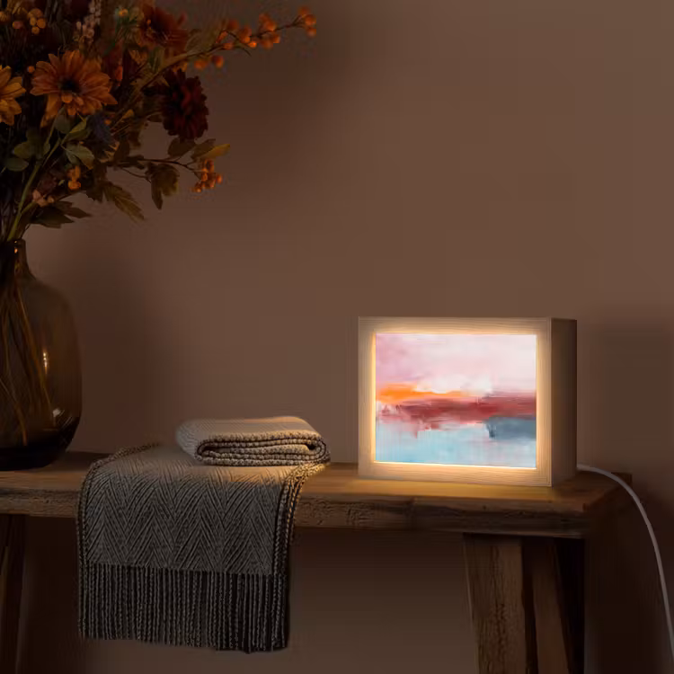Lightbox - Wandlamp - Abstract - Kleuren - Modern - Kunst - Roze — 5