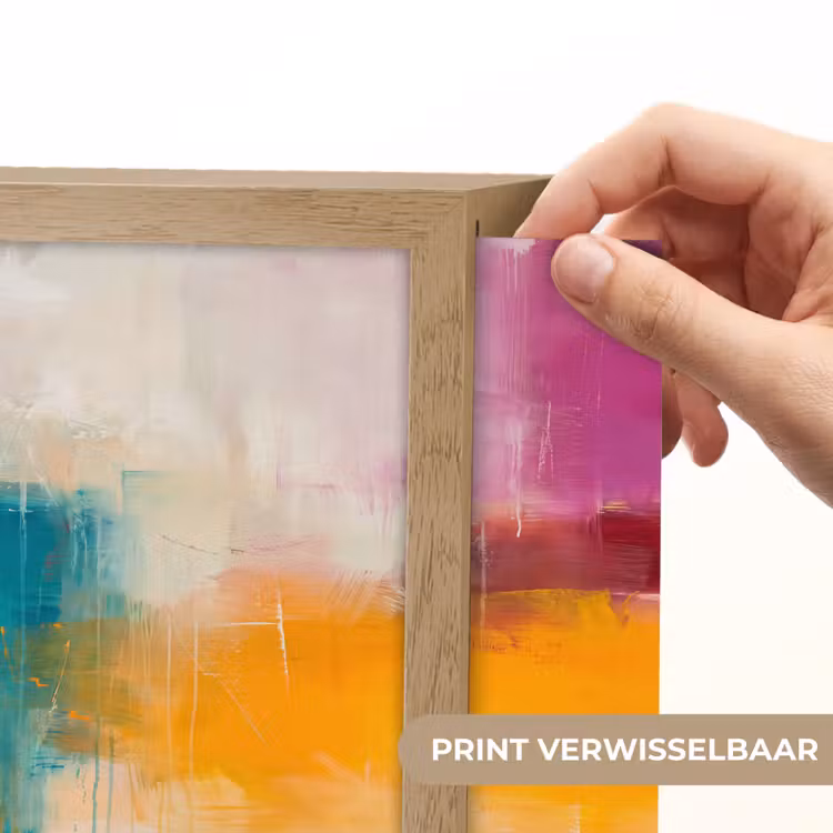 Lightbox - Wandlamp - Abstract - Kleurrijk - Modern - Kunst - Oranje — 6