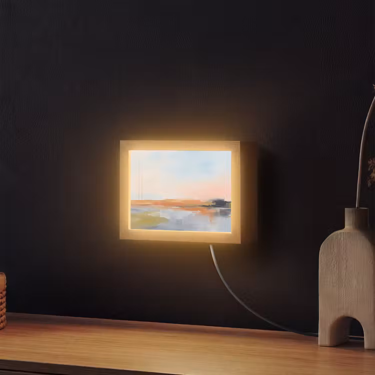 Lightbox - Wandlamp - Abstract - Landschap - Horizon - Modern - Kleurrijk — 2