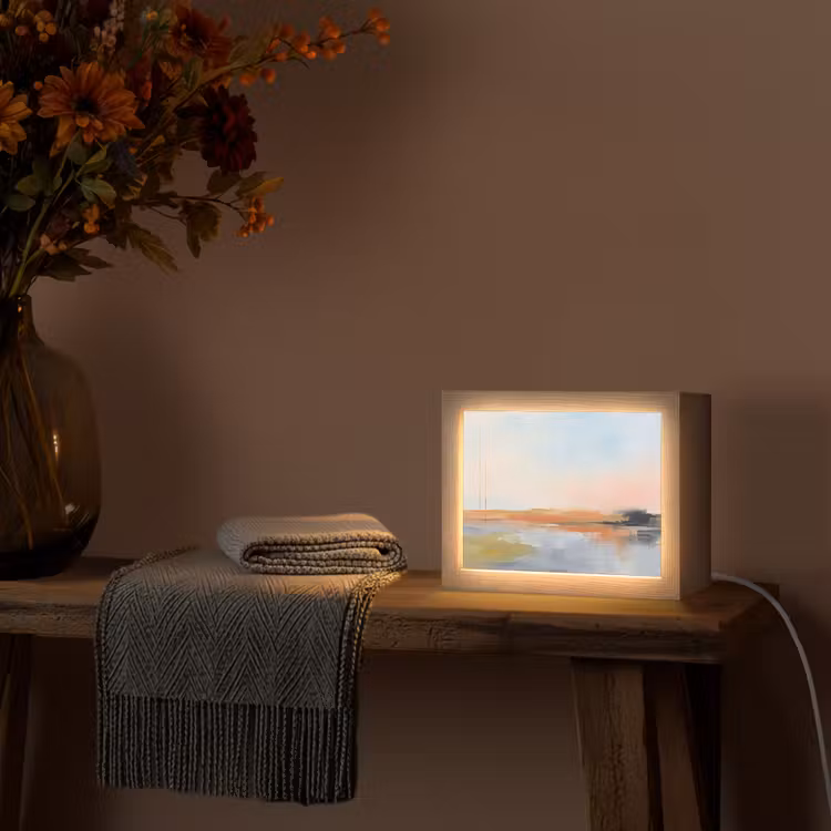 Lightbox - Wandlamp - Abstract - Landschap - Horizon - Modern - Kleurrijk — 5