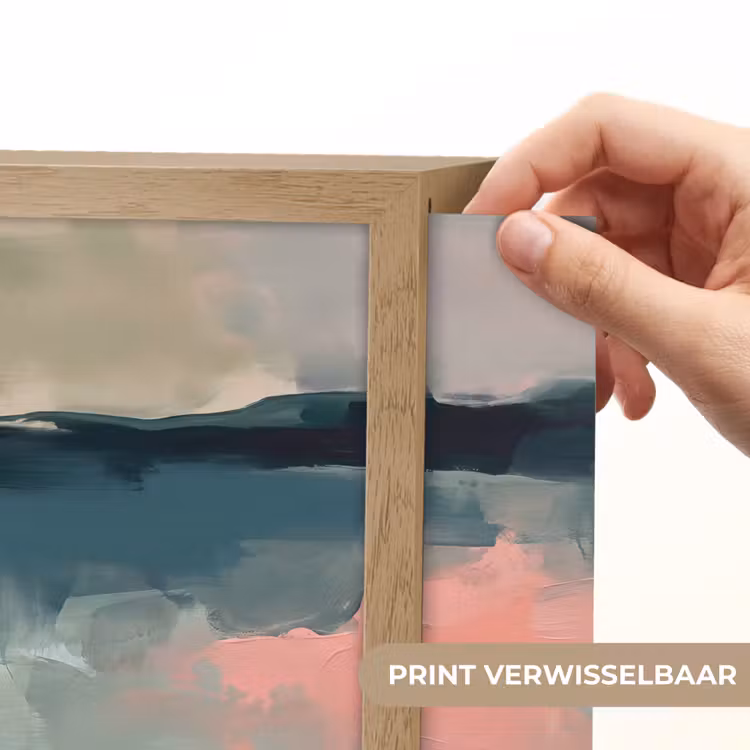 Lightbox - Wandlamp - Abstract - Landschap - Kunst - Modern - Groen - Blauw — 6