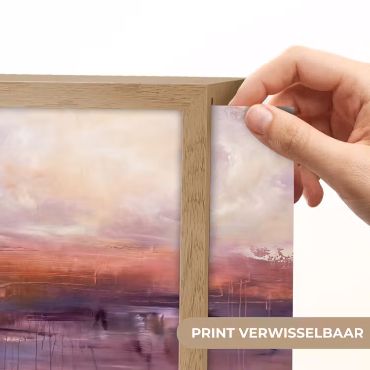 Lightbox - Wandlamp - Abstract - Landschap - Modern - Paars - Oranje — 6
