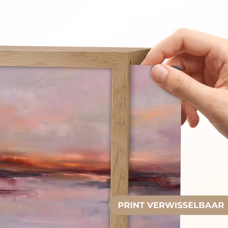Lightbox - Wandlamp - Landschap - Zonsondergang - Abstract - Modern - Roze — 6