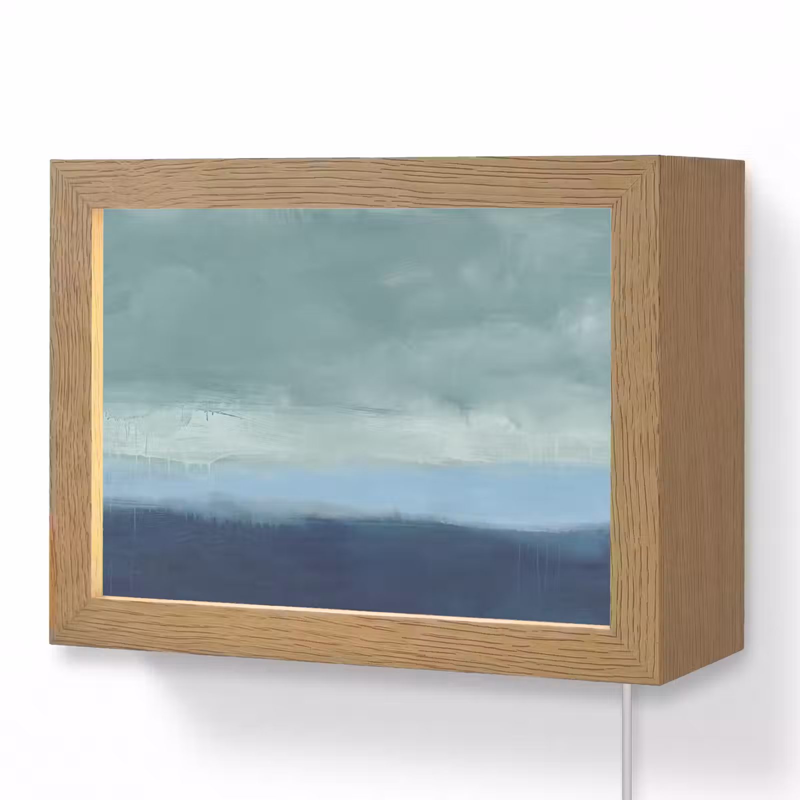 Lightbox - Wandlamp - Abstract - Lagen - Rust - Modern - Blauw — 1