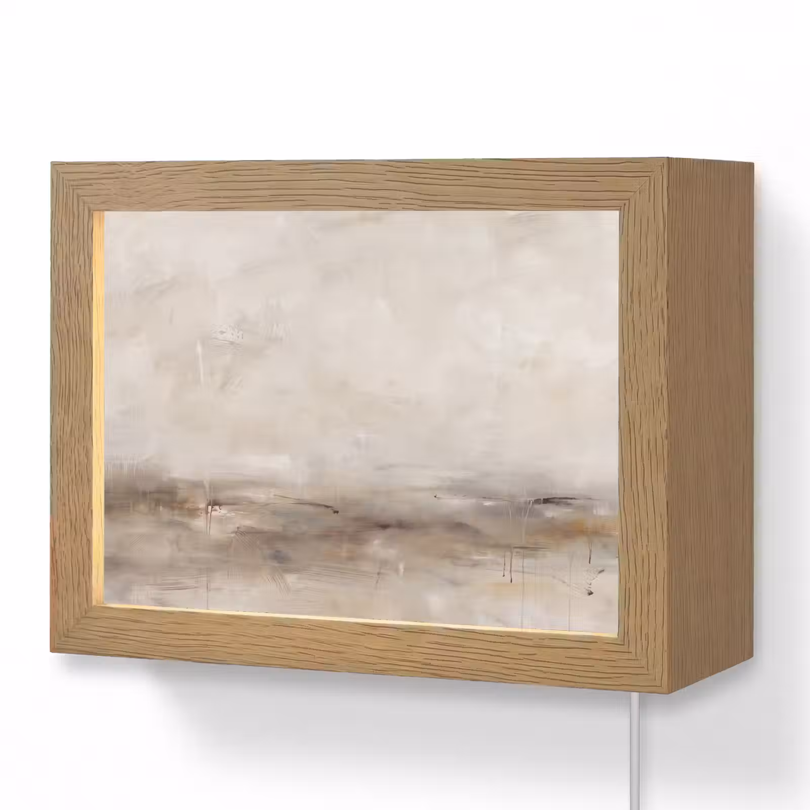 Lightbox - Wandlamp - Abstrakt - Landschap - Modern - Beige - Kunst — 1