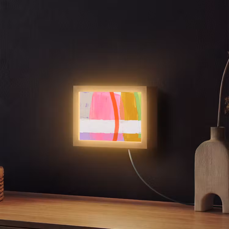 Lightbox - Wandlamp - Abstract - Kleurrijk - Vormen - Modern - Kunst — 2