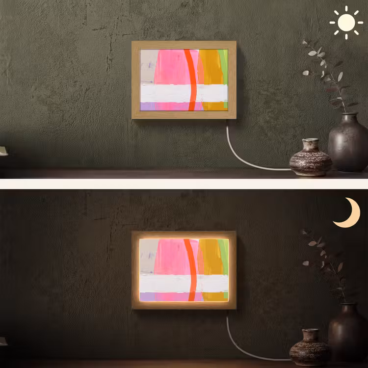 Lightbox - Wandlamp - Abstract - Kleurrijk - Vormen - Modern - Kunst — 3