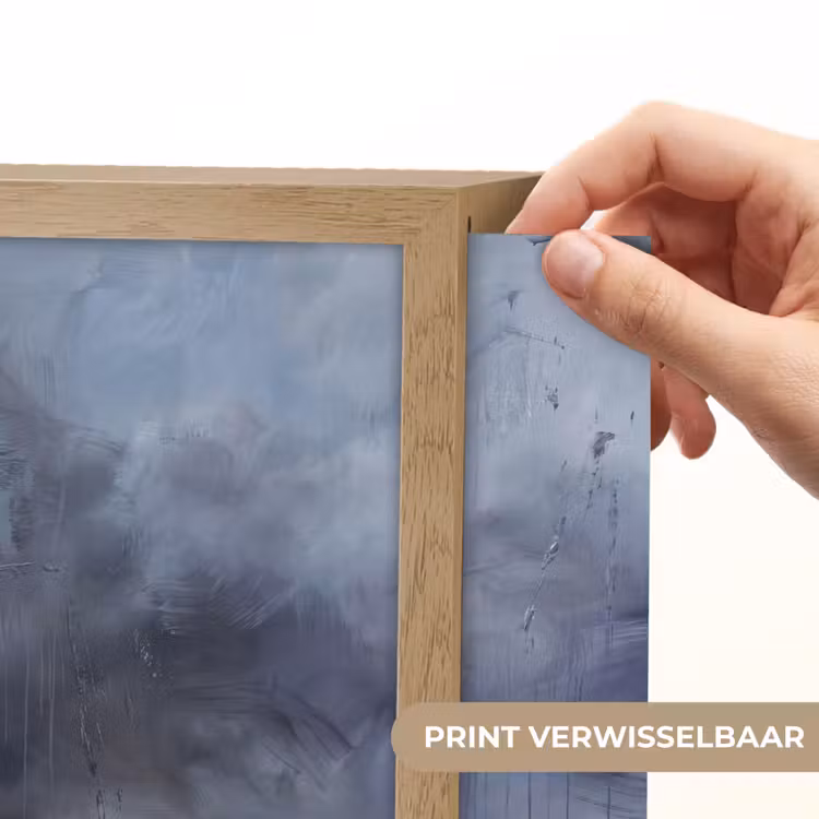 Lightbox - Wandlamp - Abstract - Kwaststreken - Modern - Kunst - Grijs — 6