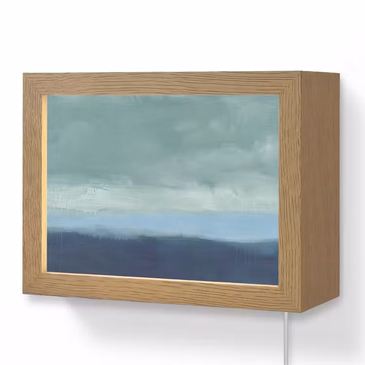 Lightbox - Wandlamp - Abstract - Lagen - Rust - Modern - Blauw — 1