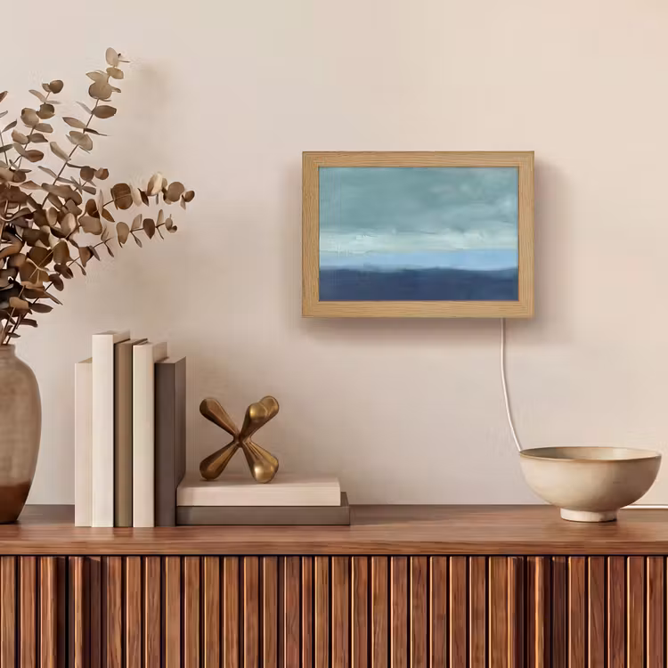 Lightbox - Wandlamp - Abstract - Lagen - Rust - Modern - Blauw — 4