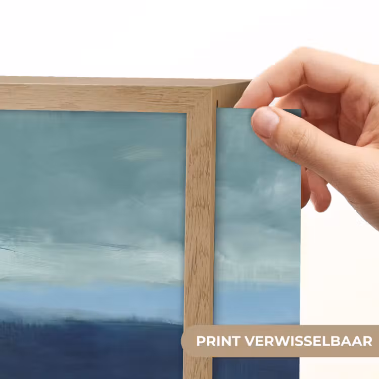 Lightbox - Wandlamp - Abstract - Lagen - Rust - Modern - Blauw — 6