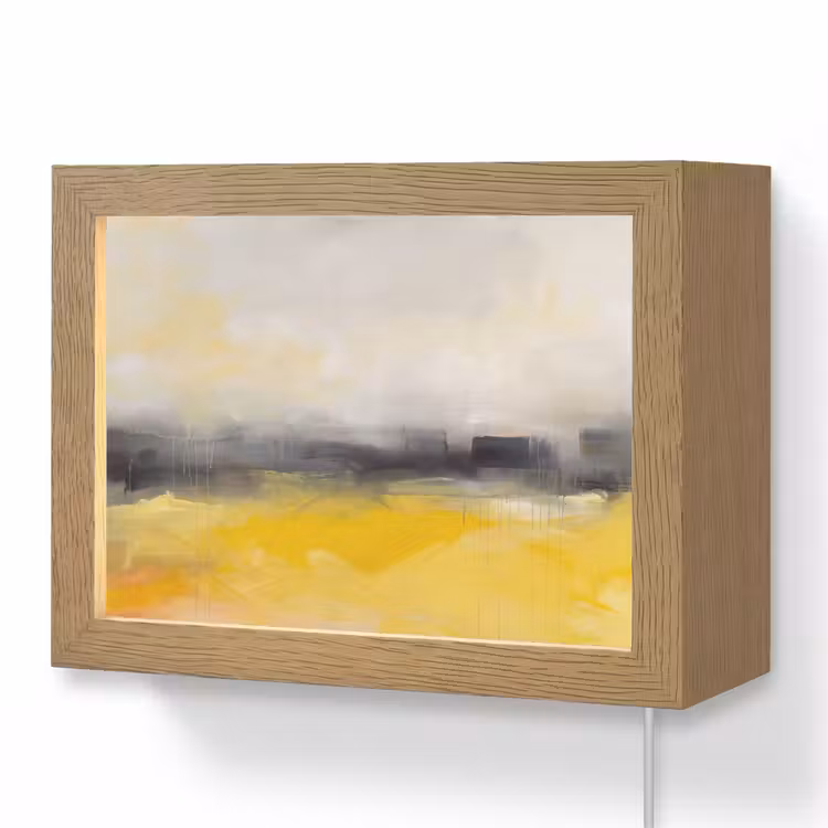 Lightbox - Wandlamp - Abstract - Landschap - Modern - Geel — 1