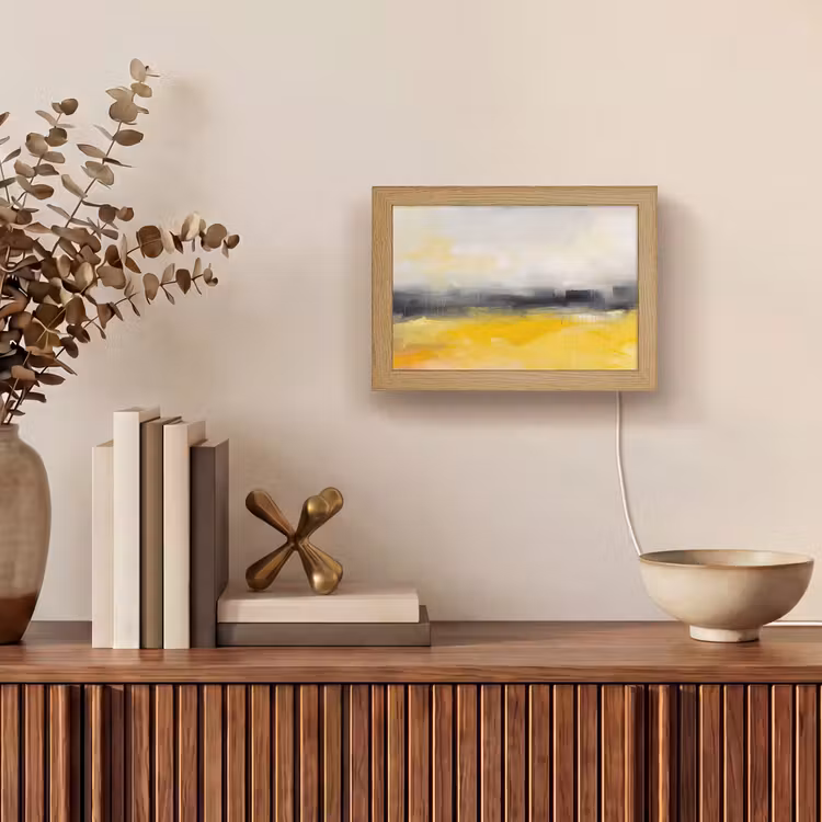 Lightbox - Wandlamp - Abstract - Landschap - Modern - Geel — 4