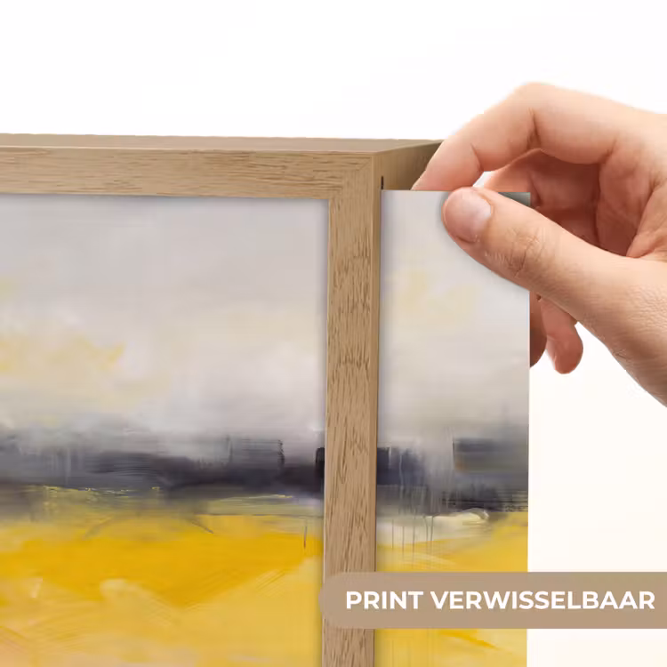 Lightbox - Wandlamp - Abstract - Landschap - Modern - Geel — 6