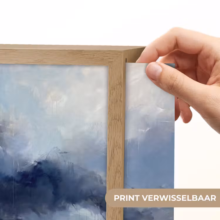 Lightbox - Wandlamp - Abstract - Wolken - Modern - Blauw - Kunst — 6