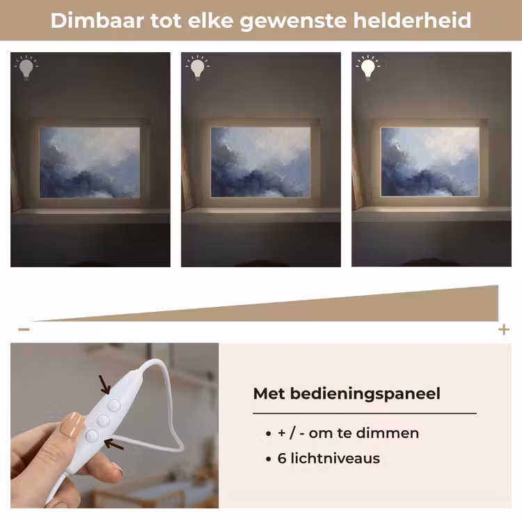Lightbox - Wandlamp - Abstract - Wolken - Modern - Blauw - Kunst — 8