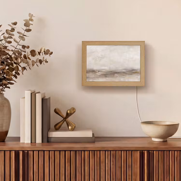 Lightbox - Wandlamp - Abstrakt - Landschap - Modern - Beige - Kunst — 4
