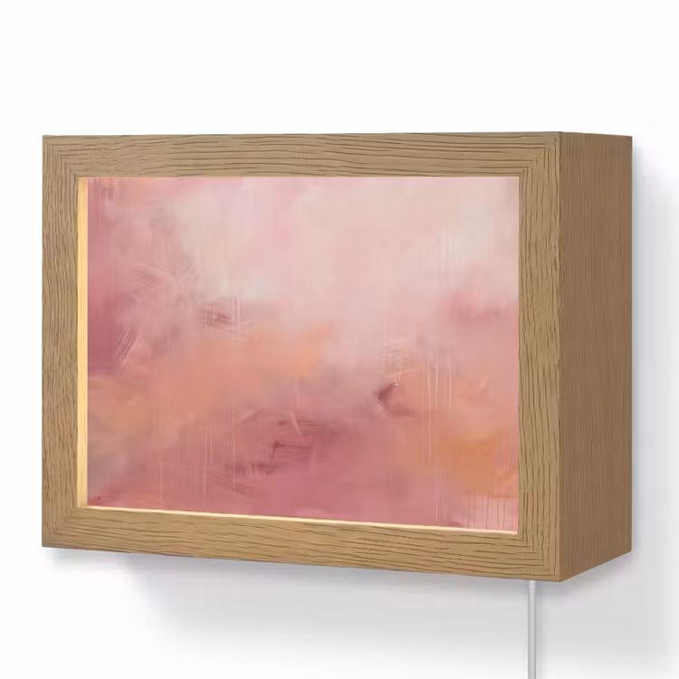 Lightbox - Wandlamp - Kunst - Vloeiend - Pastel - Abstract — 1