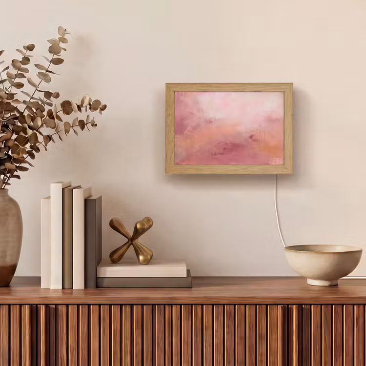 Lightbox - Wandlamp - Kunst - Vloeiend - Pastel - Abstract — 4