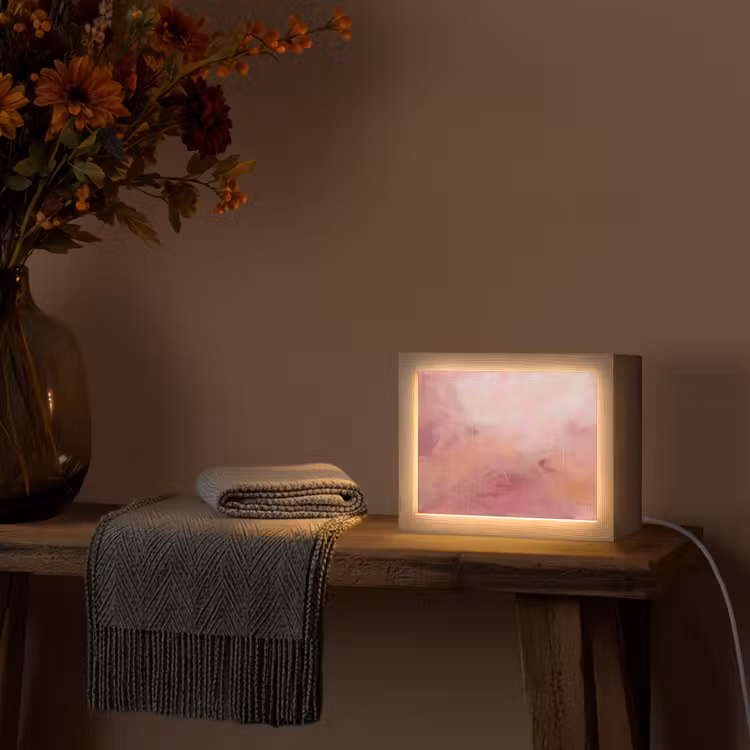 Lightbox - Wandlamp - Kunst - Vloeiend - Pastel - Abstract — 5