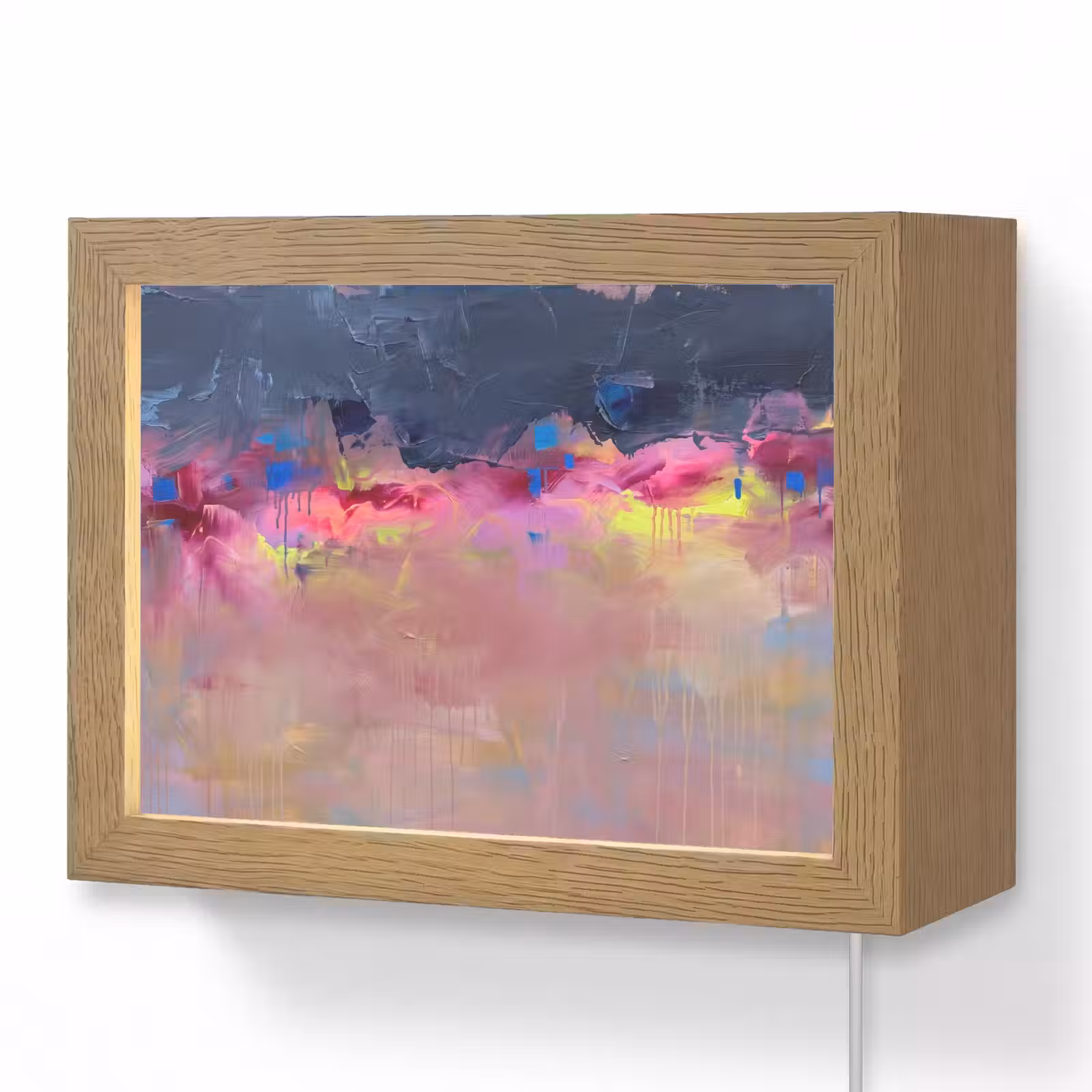 Lightbox - Wandlamp - Abstract - Textuur - Kleuren - Modern - Roze — 1