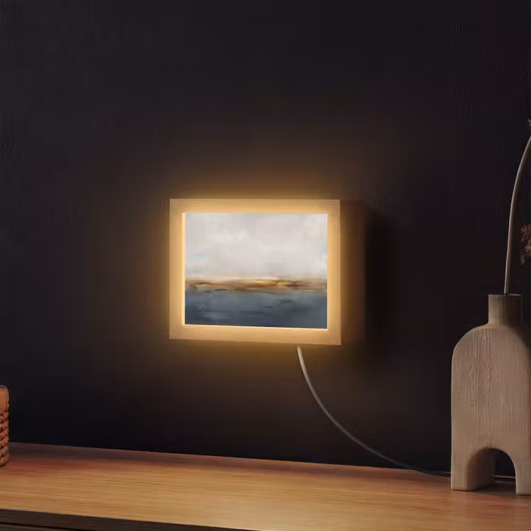 Lightbox - Wandlamp - Abstract - Horizon - Water - Modern - Beige — 2
