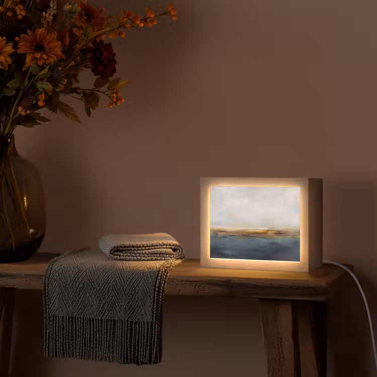 Lightbox - Wandlamp - Abstract - Horizon - Water - Modern - Beige — 5