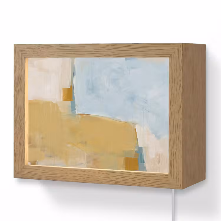 Lightbox - Wandlamp - Abstract - Kleuren - Kunst - Modern - Blauw — 1