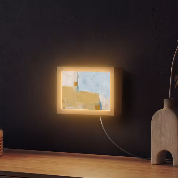 Lightbox - Wandlamp - Abstract - Kleuren - Kunst - Modern - Blauw — 2