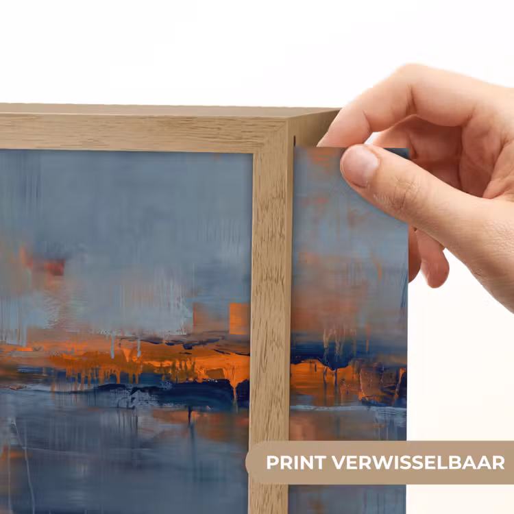 Lightbox - Wandlamp - Abstract - Kleuren - Modern - Oranje - Grijs — 6