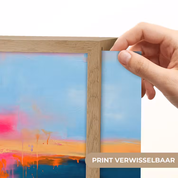 Lightbox - Wandlamp - Abstract - Kleurvlakken - Modern - Oranje - Blauw — 6