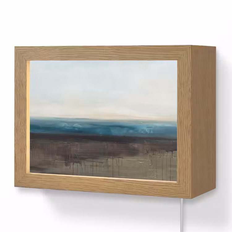 Lightbox - Wandlamp - Abstract - Landschap - Horizon - Blauw - Modern — 1