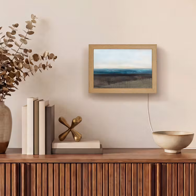 Lightbox - Wandlamp - Abstract - Landschap - Horizon - Blauw - Modern — 4
